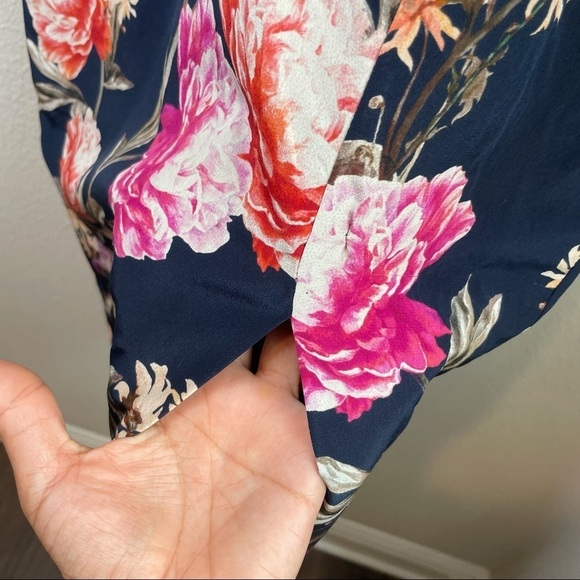 NICHOLAS Lucile Floral Corset Bra Dress - Navy - Picture 6 of 15